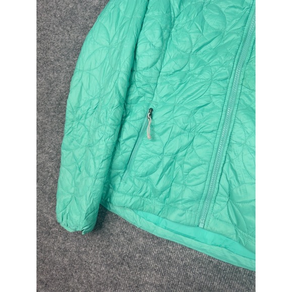 The North Face Thermoball Jacket Womens XS Mint Green Quilted Insulated Puffer - Picture 13 of 16